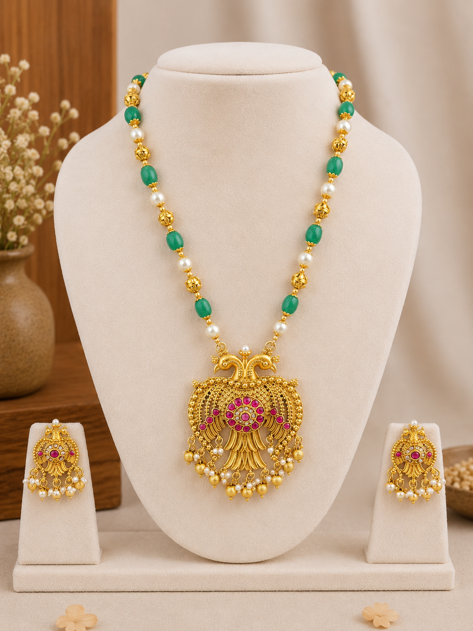 Long Chain with Earrings