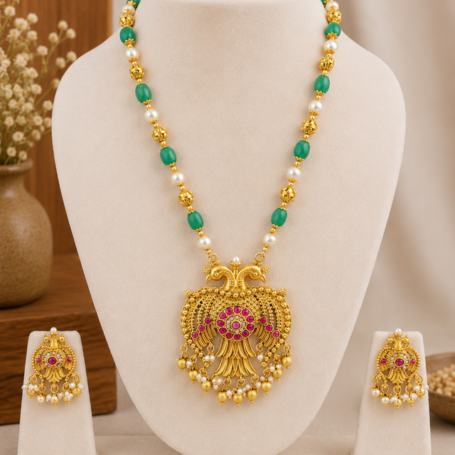 Long Chain with Earrings